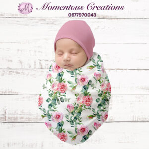 Blush Rose Newborn Hospital Swaddle Set