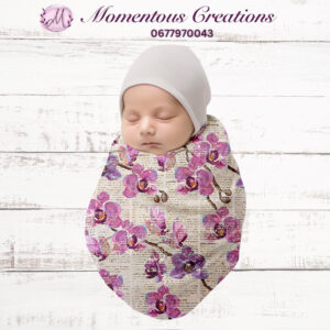 Vintage Orchid Newborn Hospital Swaddle Set