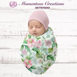 Boho Chic Swaddle & Beanie Set