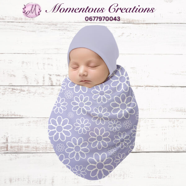 The Daisy Delight Swaddle & Beanie Set
