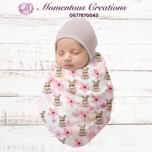 Bunny Blossom Baby Swaddle Wrap