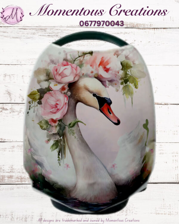 Pink Swan Baby Duvet Set - Image 5