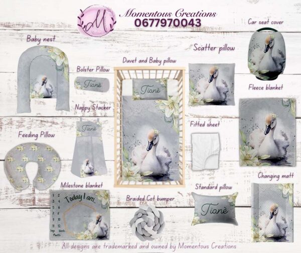 Dreamy Swan Baby Duvet Set