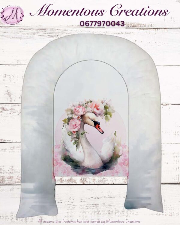 Pink Swan Baby Duvet Set - Image 2