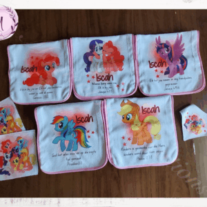 Unicorn burp cloth combo