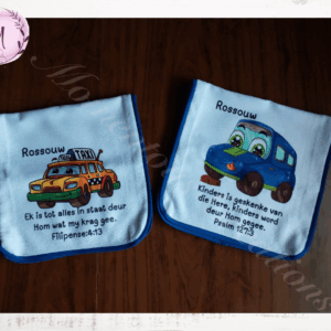 Car burp cloth combo