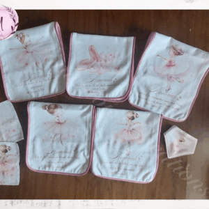 Ballerina burp cloth combo