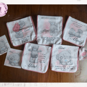 Pink Tatty Teddy Burp Cloth combo