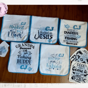 Fishing for Jesus Burp cloth Combo