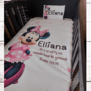 Pink Minnie mous duvet set