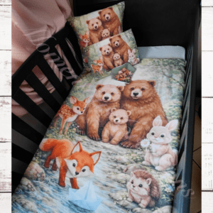 Cute woodlands duvet set