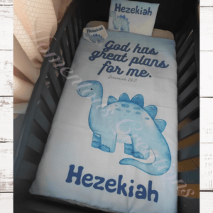 Stegosaurus baby duvet set