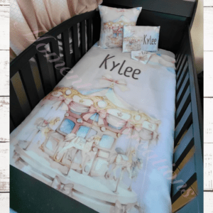 Enchanting Carousel Custom Nursery Bedding Set